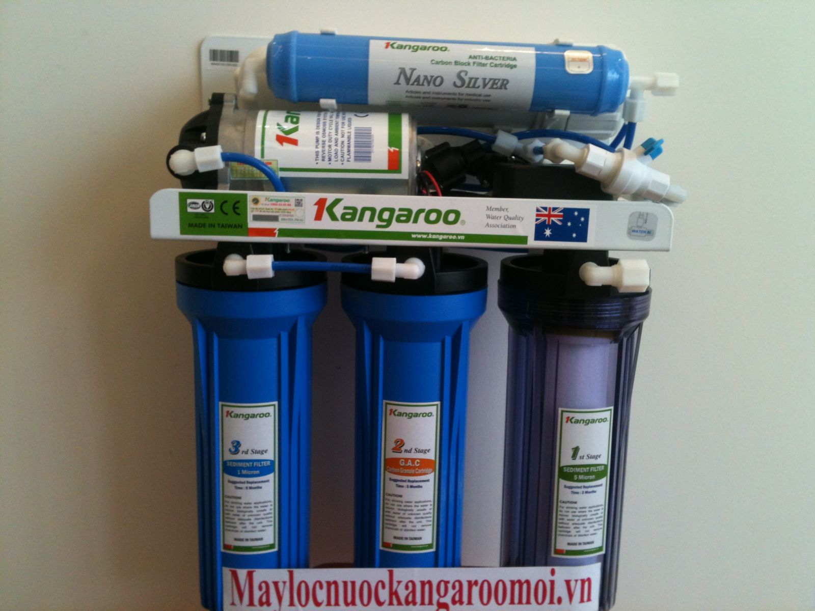 Máy lọc nước Kangaroo KG102UV 6 lõi không vỏ