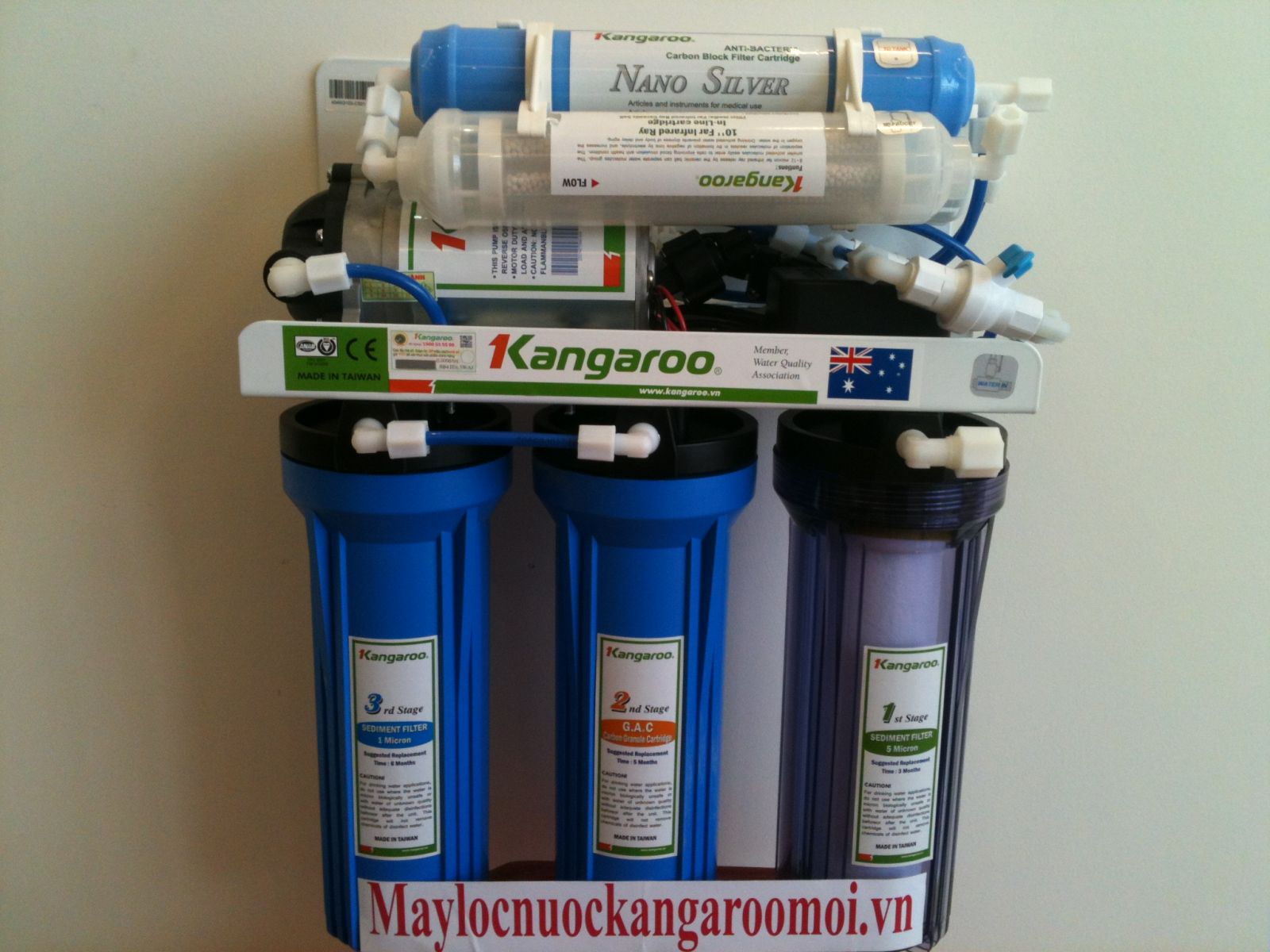 Máy lọc nước kangaroo KG103 RO 6 lõi lọc - không tủ