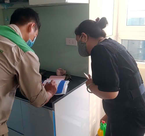 viết hóa đơn thay lõi lọc nước